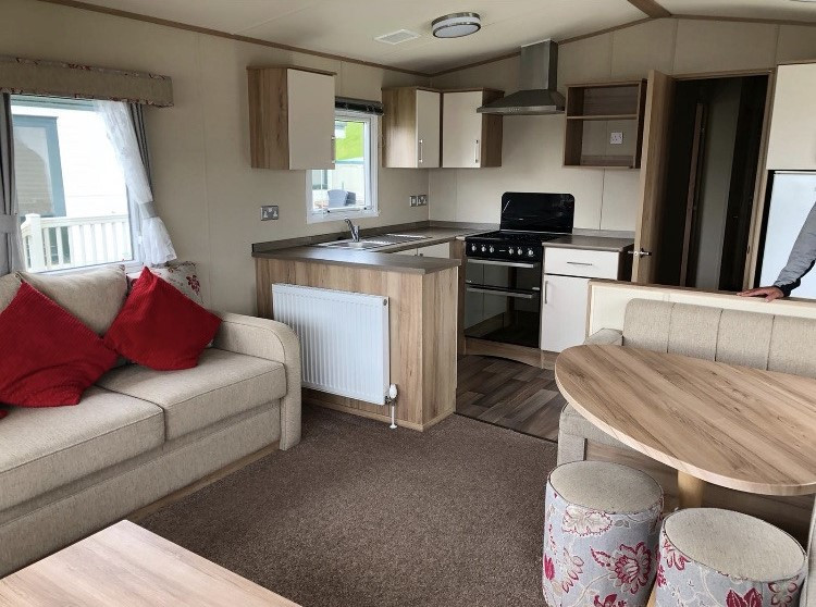 3 Bedroom, 2 bathroom static caravan for sale on site in Southerness, Scotland
