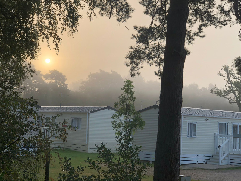 Atlas Chorus 2016 static caravan sited at Ringwood, Hampshire