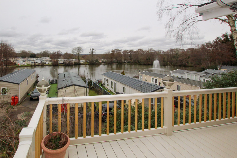 Delta Canterbury 2015 lodge at Coghurst Hall, near Hastings in East Sussex. Great lake views