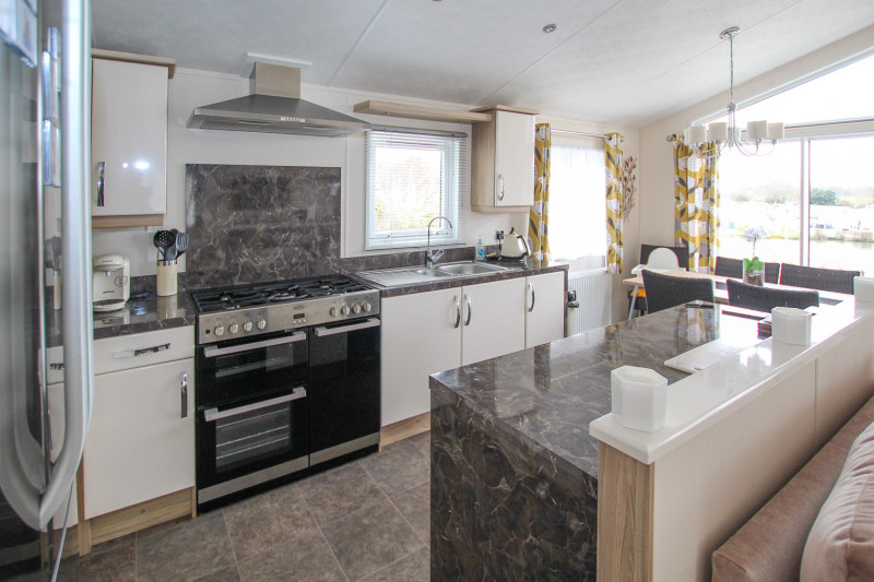 Delta Canterbury 2015 lodge at Coghurst Hall, near Hastings in East Sussex. Great lake views