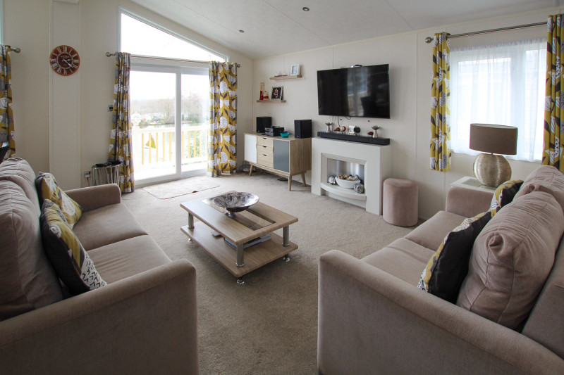 Delta Canterbury 2015 lodge at Coghurst Hall, near Hastings in East Sussex. Great lake views
