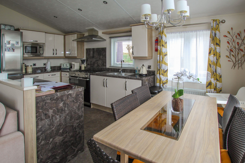 Delta Canterbury 2015 lodge at Coghurst Hall, near Hastings in East Sussex. Great lake views