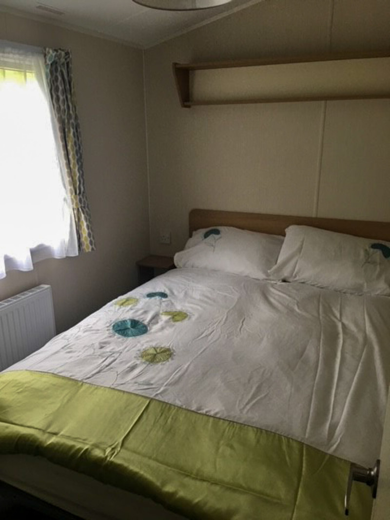 Willerby Etchingham 2018 at Golden Sands, Dawlish, Devon. Lovely decking, 3 bedrooms