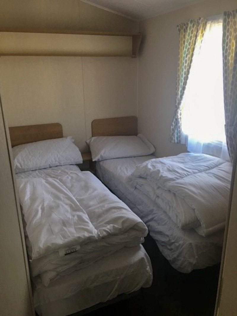 Willerby Etchingham 2018 at Golden Sands, Dawlish, Devon. Lovely decking, 3 bedrooms