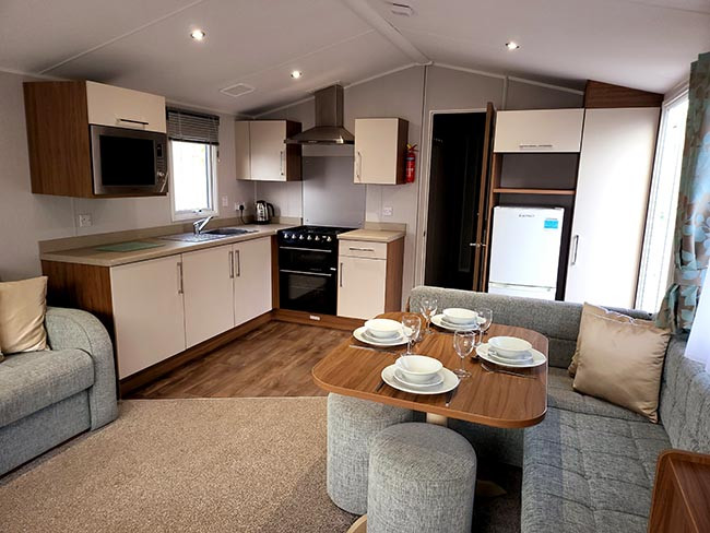 3 bed Willerby Seasons 2019 caravan on Butlins site, Skegness, Lincolnshire