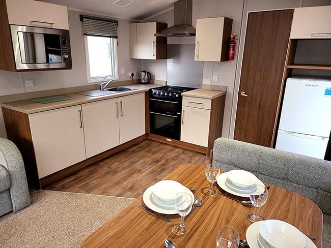3 bed Willerby Seasons 2019 caravan on Butlins site, Skegness, Lincolnshire