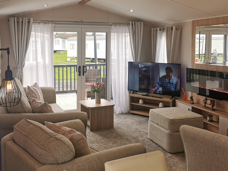 Willerby Lamberhurst 2022 static caravan at Turnberry Holiday Park, Ayrshire, Scotland