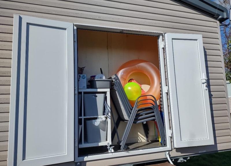 Swift Bordeaux 2021 static caravan at Haven's Church Farm Holiday Park, Pagham, West Sussex