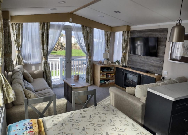 Swift Bordeaux 2021 static caravan at Haven's Church Farm Holiday Park, Pagham, West Sussex