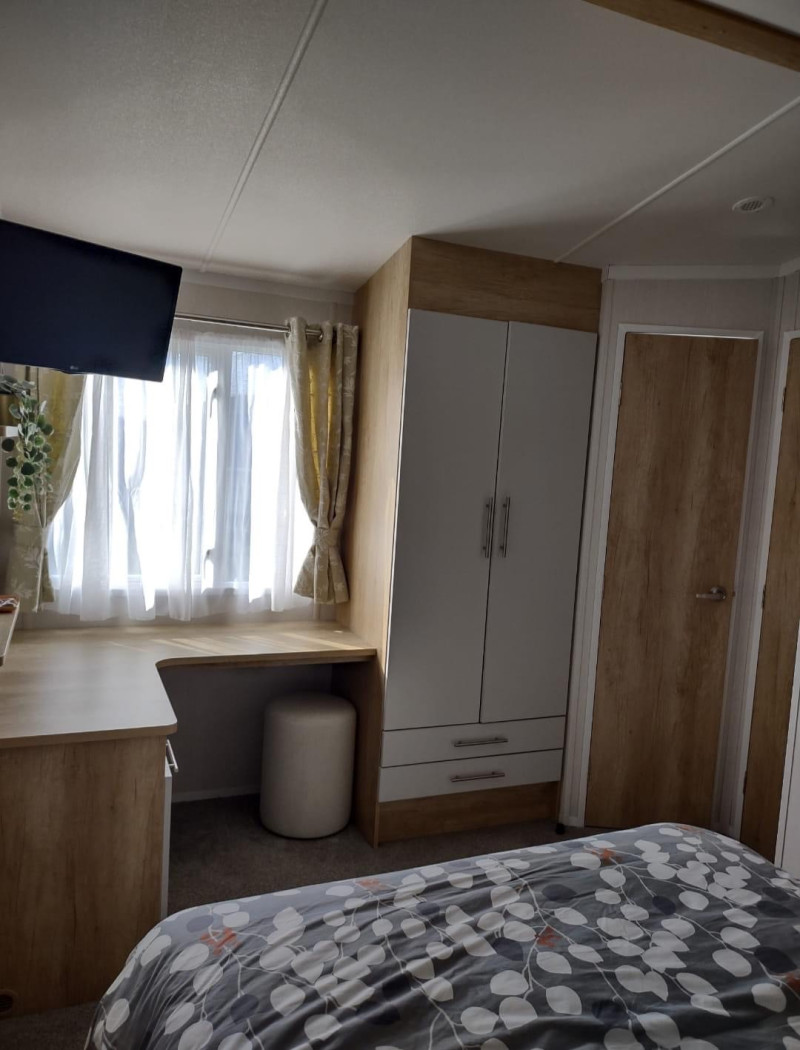 Swift Bordeaux 2021 static caravan at Haven's Church Farm Holiday Park, Pagham, West Sussex