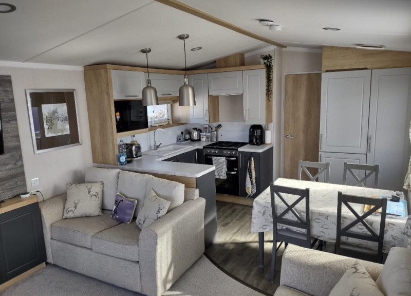 Swift Bordeaux 2021 static caravan at Haven's Church Farm Holiday Park, Pagham, West Sussex
