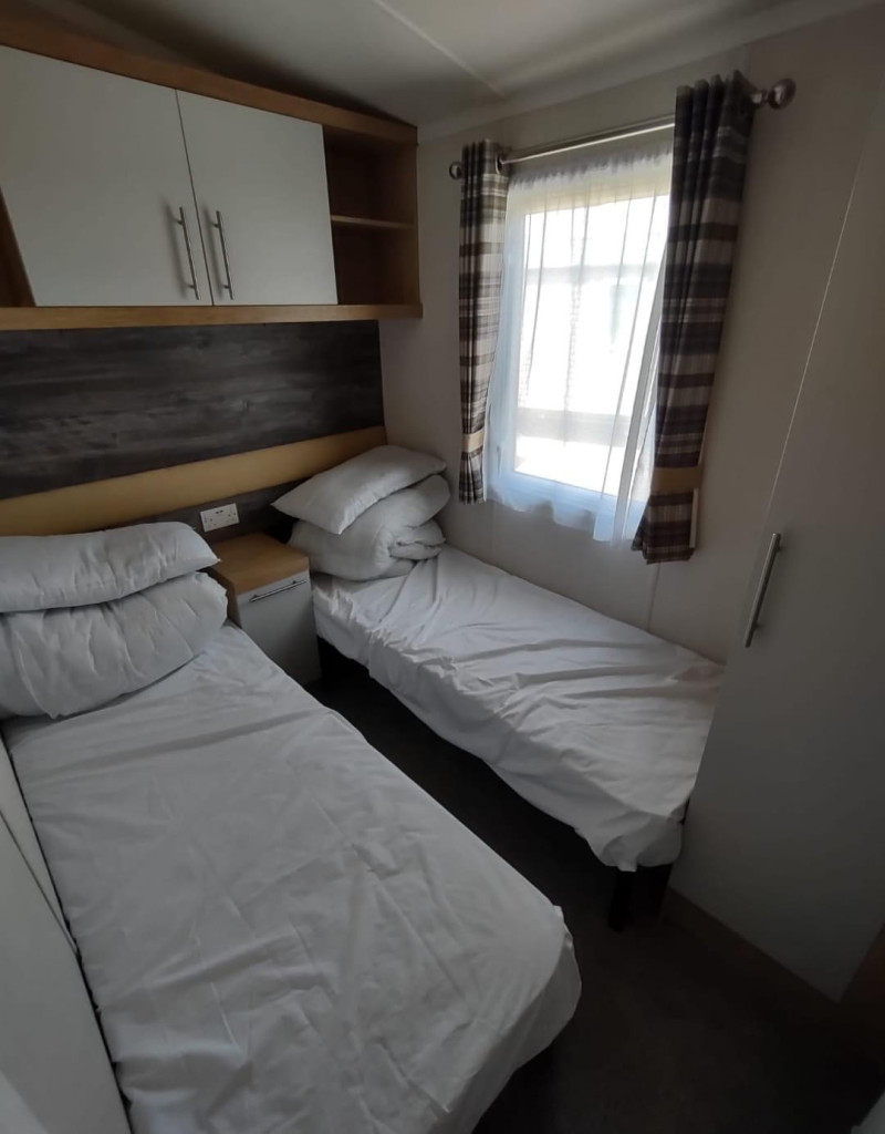 Swift Bordeaux 2021 static caravan at Haven's Church Farm Holiday Park, Pagham, West Sussex
