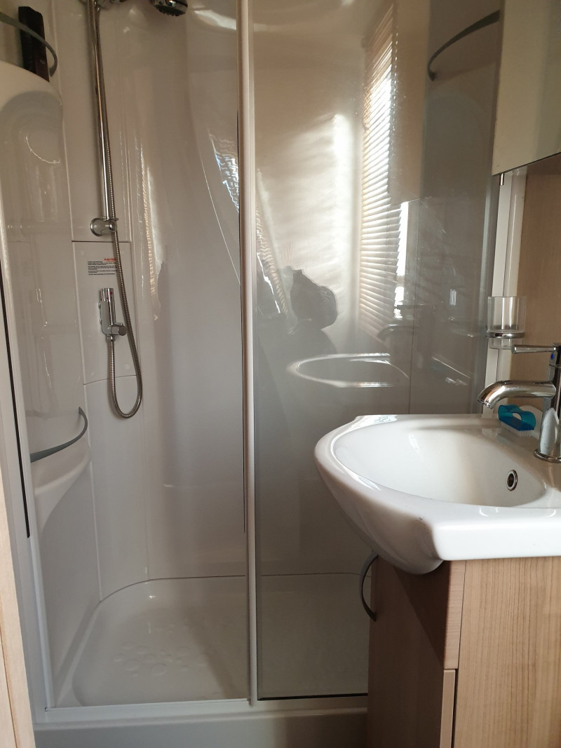 Centre-lounge style Swift Serenity 2015 at Combe Haven, nr Hastings, East Sussex