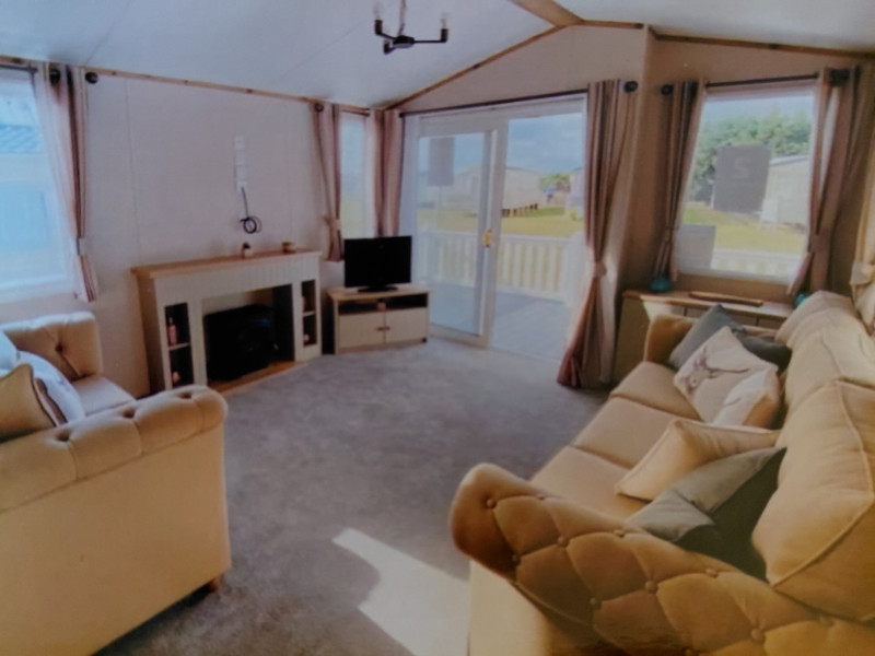 Atlas Debonair 2023 static caravan + deck sited at Seawick Holiday Park, St Osyth, Essex