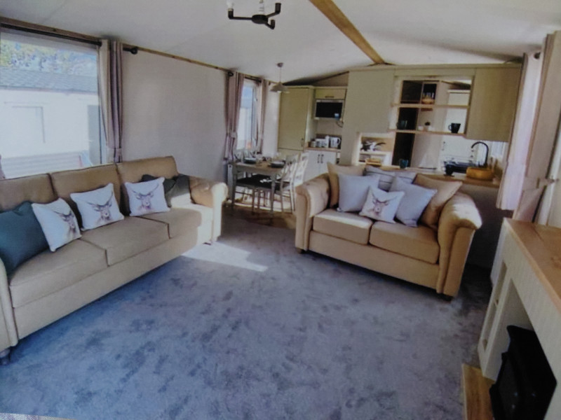 Atlas Debonair 2023 static caravan + deck sited at Seawick Holiday Park, St Osyth, Essex