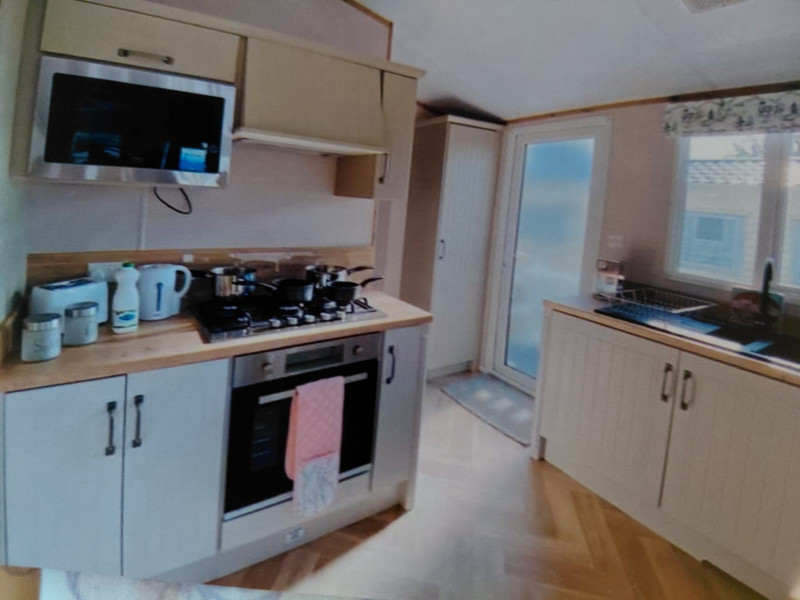 Atlas Debonair 2023 static caravan + deck sited at Seawick Holiday Park, St Osyth, Essex
