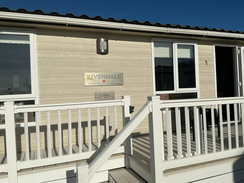 Pemberton Rivendale 2019 twin lodge sited at Heathland Beach, Kessingland, Norfolk