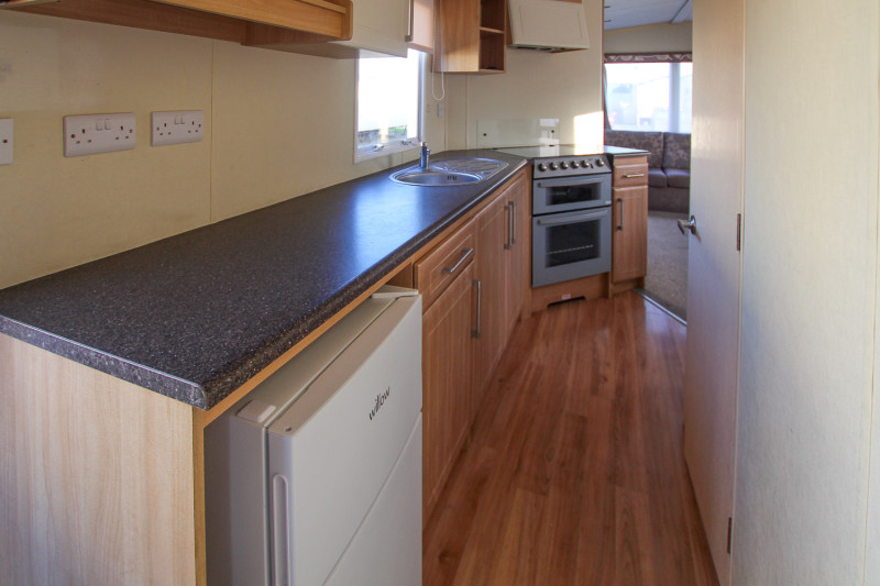 Delta Denbigh Deluxe 2011 static caravan sited at New Beach, Dymchurch, Kent. 3 bedrooms