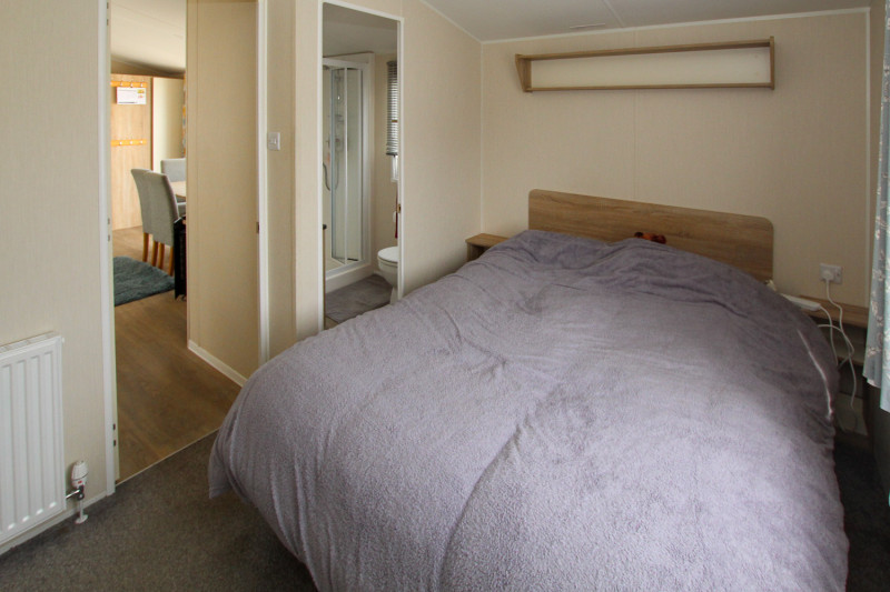 Willerby Johnson 2019 centre-lounge static on New Beach, Dymchurch, Kent