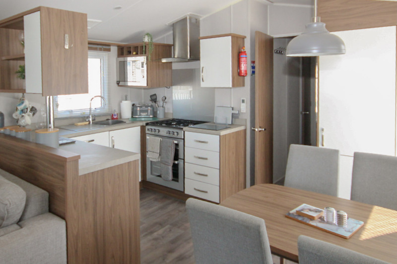 Willerby Avonmore 2019 with a covered decking at Haven's Kent Coast, Allhallows