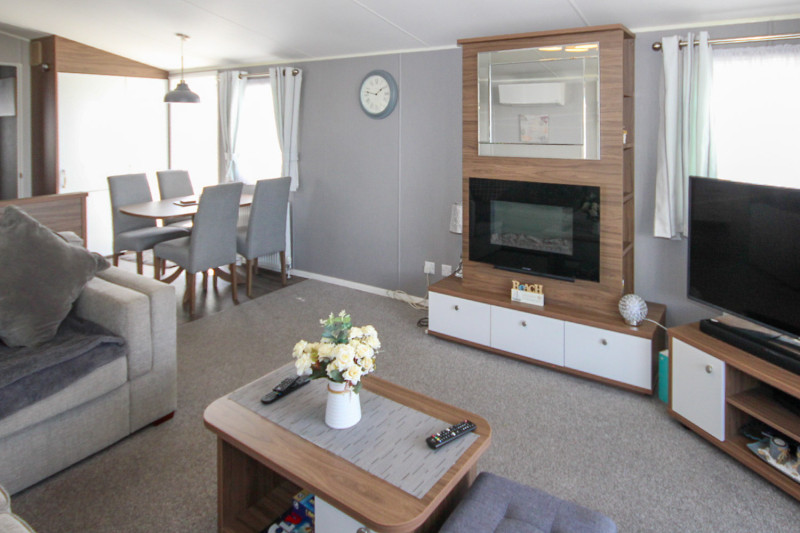 Willerby Avonmore 2019 with a covered decking at Haven's Kent Coast, Allhallows