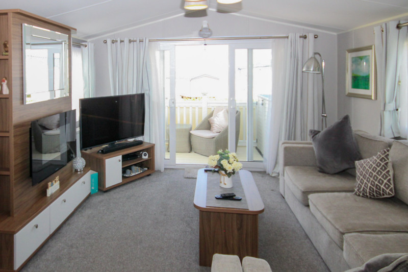 Willerby Avonmore 2019 with a covered decking at Haven's Kent Coast, Allhallows