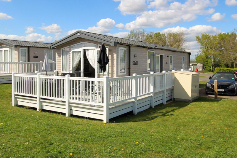 Swift Bordeaux Exclusive 2022 static caravan at Allhallows, Kent on a new development area