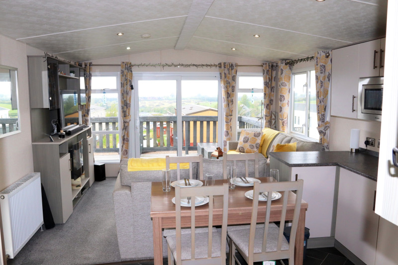 Victory Millfield 2018 static caravan for sale sited at Crofthead Holiday Park, Ayrshire