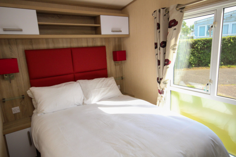 ABI Haywood 2015 static caravan + decking at Haven's Allhallows, Kent