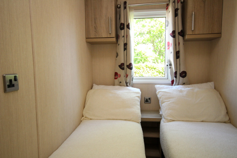 ABI Haywood 2015 static caravan + decking at Haven's Allhallows, Kent