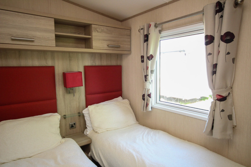 ABI Haywood 2015 static caravan + decking at Haven's Allhallows, Kent