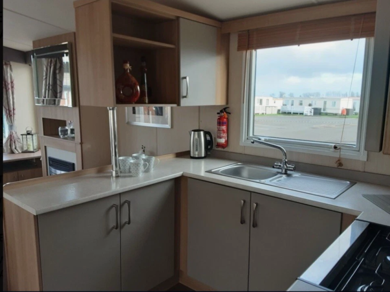 Swift Bordeaux 2014 static caravan on Golden Leas Holiday Park, Sheppey, Kent