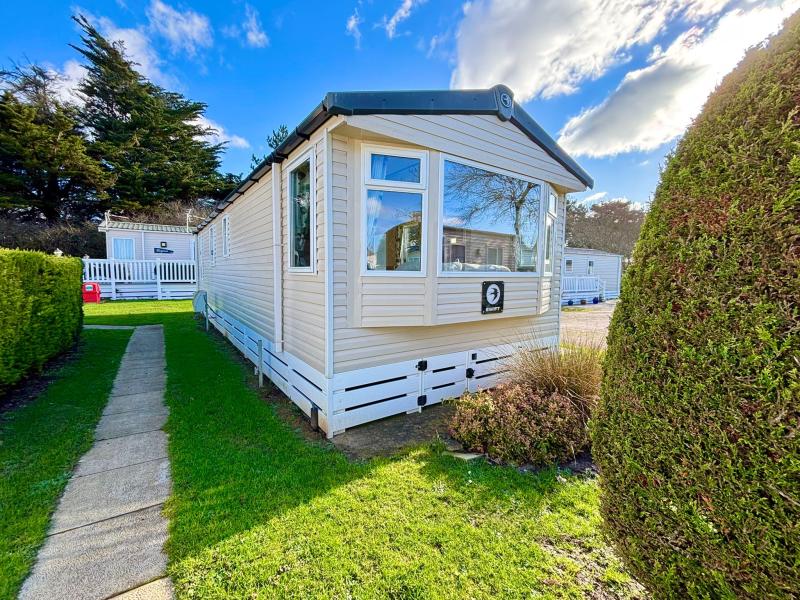 Stunning Swift Adventurer 2016 static caravan sited at Shorefield Country Park,