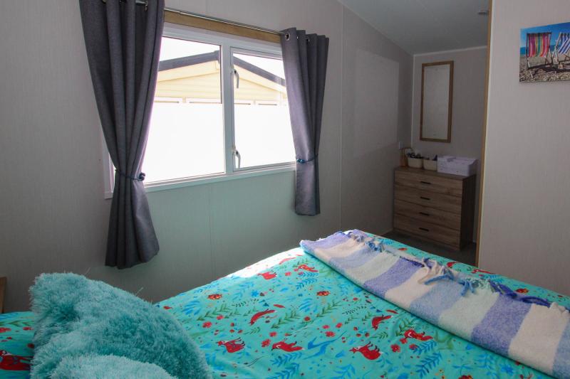 Willerby Grasmere 2022 with decking sited at Seaview Holiday Park, Whitstable, Kent