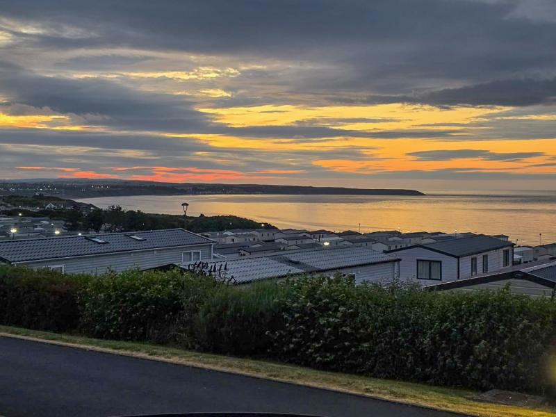 ABI Beaumont 2018 luxury caravan sited at Reighton Sands, near Filey in North Yorkshire