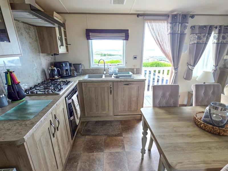 ABI Beaumont 2018 luxury caravan sited at Reighton Sands, near Filey in North Yorkshire
