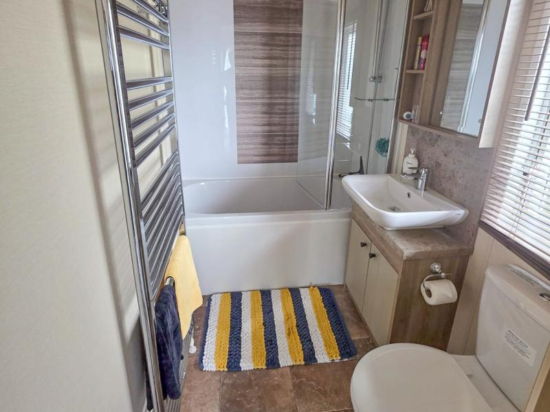 ABI Beaumont 2018 luxury caravan sited at Reighton Sands, near Filey in North Yorkshire