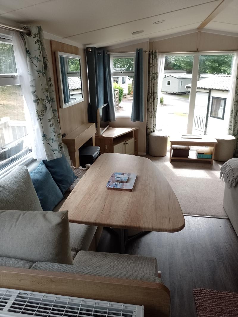 Swift Burgundy 2020 static caravan for sale sited in Brynteg, Caenarfon, North Wales