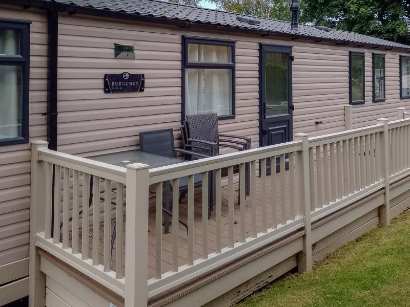 Swift Burgundy 2020 static caravan for sale sited in Brynteg, Caenarfon, North Wales