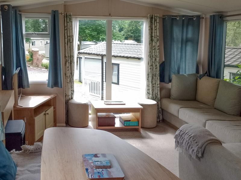 Swift Burgundy 2020 static caravan for sale sited in Brynteg, Caenarfon, North Wales