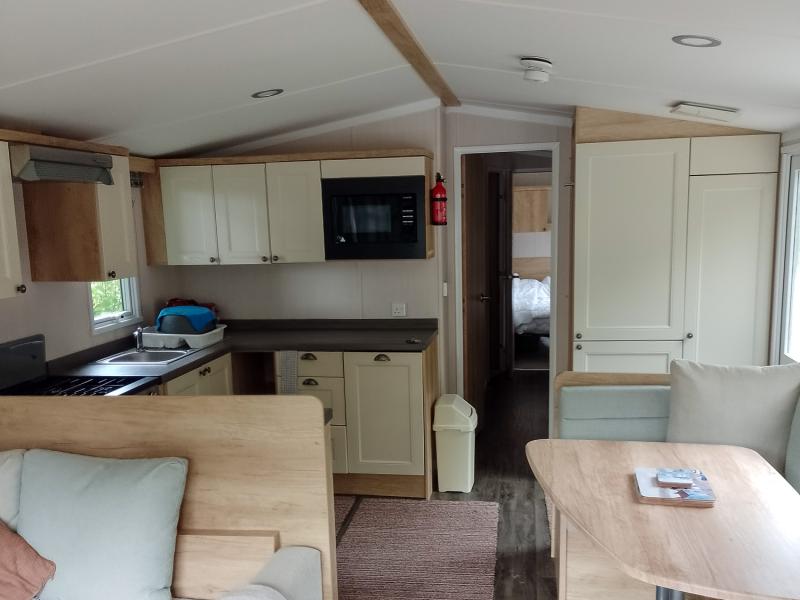 Swift Burgundy 2020 static caravan for sale sited in Brynteg, Caenarfon, North Wales
