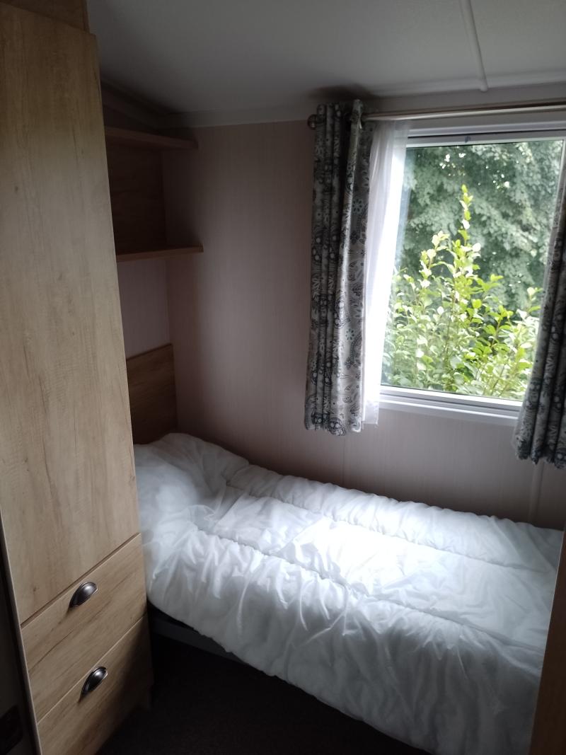 Swift Burgundy 2020 static caravan for sale sited in Brynteg, Caenarfon, North Wales