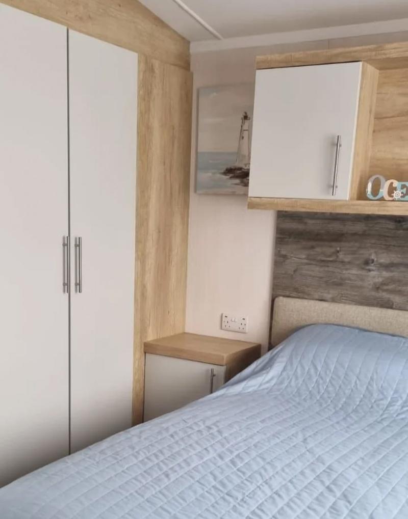 Swift Bordeaux 2022 static caravan for sale sited at Reighton Sands, nr Filey, East Yorkshire